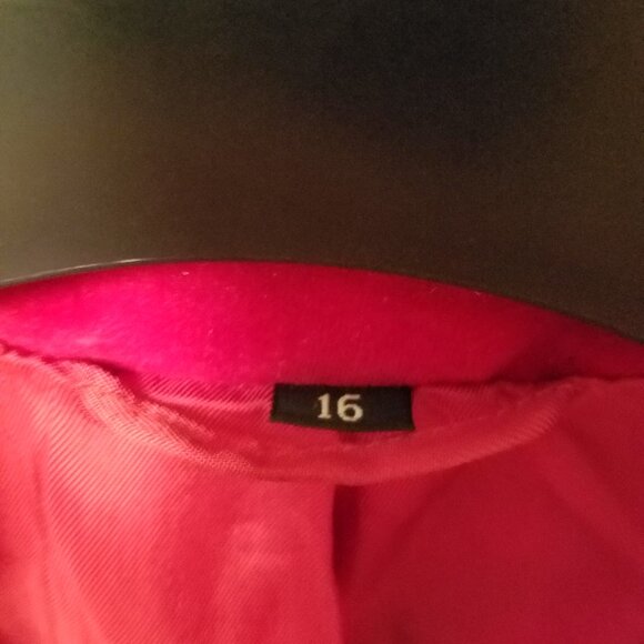 Red Velvety Blazer - Picture 4 of 4